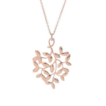ティファニー オリーブリーフネックレス ゴールド K18ピンクゴールド PG レディース ジュエリー 【中古】【jewelry】