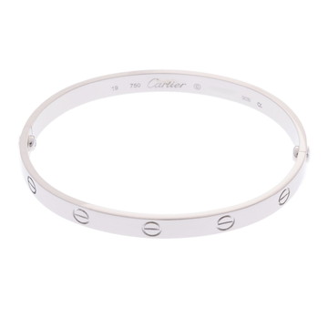 カルティエ ラブブレスレット #19 旧型 シルバー K18ホワイトゴールド WG レディース ジュエリー 【中古】【jewelry】
