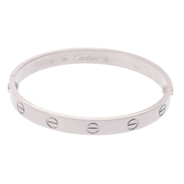 カルティエ ラブブレスレット #16 旧型 シルバー K18ホワイトゴールド WG レディース ジュエリー 【中古】【jewelry】