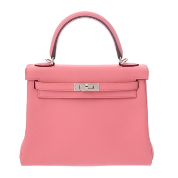 エルメス ケリー 25 内縫い 2WAY   ローズアザレ ヴォースイフト レディース バッグ 【中古】【bag】