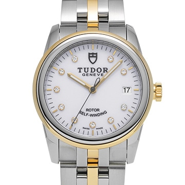 チューダー / チュードル グラマー デイト 55003 ホワイト/ダイヤモンド メンズ 時計 【中古】【wristwatch】