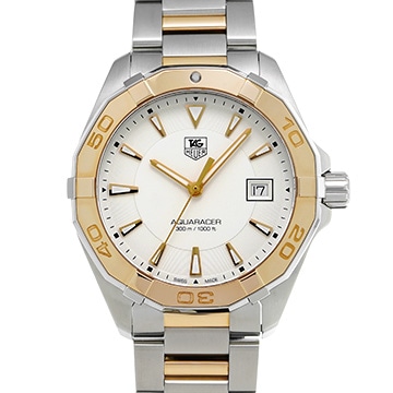 タグ ホイヤー アクアレーサー クォーツ WAY1151.BD0912 アイボリー メンズ 時計 【中古】【wristwatch】