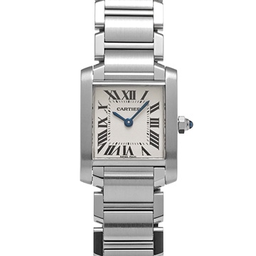 カルティエ タンクフランセーズ SM　 W51008Q3 シルバー レディース 時計 【中古】【wristwatch】