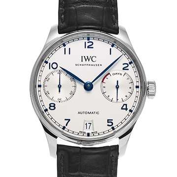 IWC ポルトギーゼ オートマティック 7デイズ IW500705 シルバー メンズ 時計 【中古】【wristwatch】