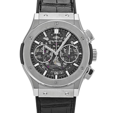 ウブロ クラシック・フュージョン アエロ・フュージョン チタニウム 525.NX.0170.LR スケルトン メンズ 時計 【中古】【wristwatch】