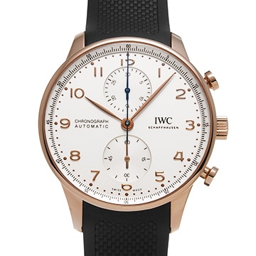 IWC ポルトギーゼ クロノグラフ IW371611 シルバー メンズ 時計 【中古】【wristwatch】