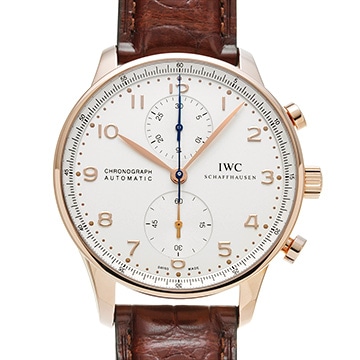 IWC ポルトギーゼ クロノグラフ IW371480 シルバー メンズ 時計 【中古】【wristwatch】