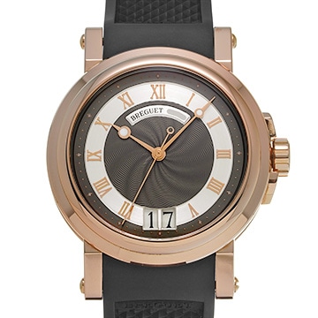 ブレゲ マリーンII ラージデイト 5817BR/Z2/5V8 グレー メンズ 時計 【中古】【wristwatch】