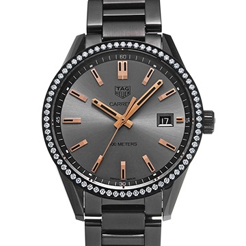 タグ ホイヤー カレラ クォーツ WAR1115.BA0602 グレー メンズ 時計 【中古】【wristwatch】