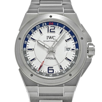 IWC インヂュニア デュアルタイム IW324404 ホワイト メンズ 時計 【中古】【wristwatch】