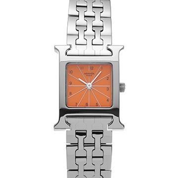 エルメス Hウォッチ HH1.210 オレンジ レディース 時計 【中古】【wristwatch】