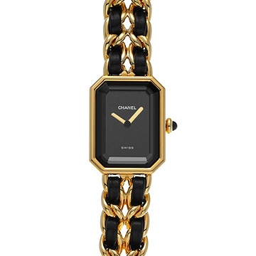 シャネル プルミエール M H0001 ブラック レディース 時計 【中古】【wristwatch】