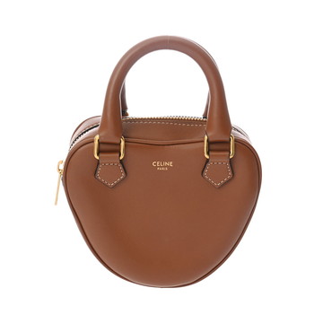 セリーヌ ミディアム CELINE ハート タン 198223DUA.04LU スムースカーフ レディース バッグ 【中古】【bag】