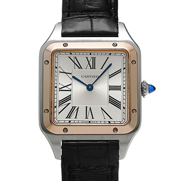 カルティエ サントス デュモン LM W2SA0011 シルバー メンズ 時計 【中古】【wristwatch】