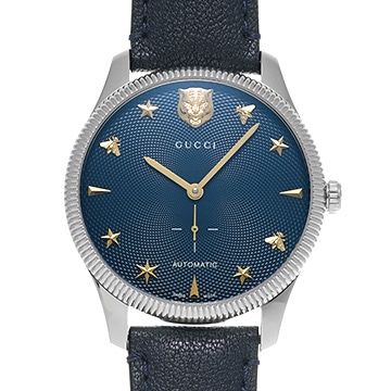 グッチ Gタイムレス YA126347 ネイビー ユニセックス 時計 【中古】【wristwatch】