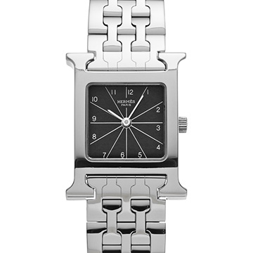 エルメス Hウォッチ HH1.210 ブラック レディース 時計 【中古】【wristwatch】