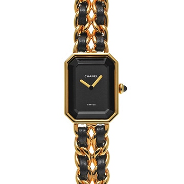 シャネル プルミエール S H0001 ブラック レディース 時計 【中古】【wristwatch】