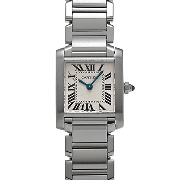 カルティエ タンクフランセーズ SM　 W51008Q3 シルバー レディース 時計 【中古】【wristwatch】