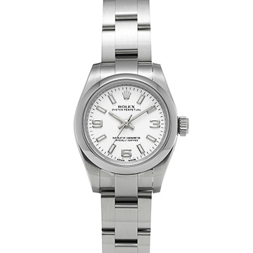 ロレックス オイスターパーペチュアル 26 176200 ホワイト レディース 時計 【中古】【wristwatch】