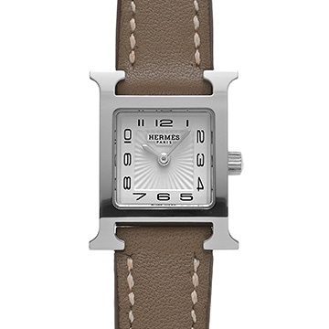 エルメス Hウォッチ ミニ HH1.110 ホワイト レディース 時計 【中古】【wristwatch】