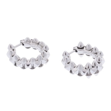 カルティエ クラッシュドゥ ピアス シルバー K18ホワイトゴールド WG レディース ジュエリー 【中古】【jewelry】