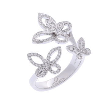 グラフ トリプルバタフライシルエット リング シルバー RGR790 K18ホワイトゴールド WG レディース ジュエリー 【中古】【jewelry】