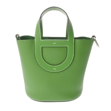 エルメス インザループ 18 ヴェールユッカ トリヨンクレマンス/ヴォースイフト レディース バッグ 【中古】【bag】