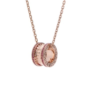 ブルガリ B.ZERO1ロック ネックレス ゴールド 358306 K18ピンクゴールド PG レディース ジュエリー 【中古】【jewelry】