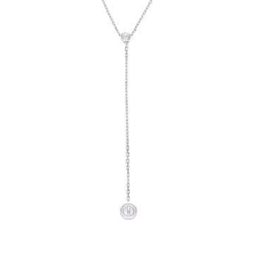 カルティエ ラブパスティーユ ネックレス シルバー K18ホワイトゴールド WG レディース ジュエリー 【中古】【jewelry】