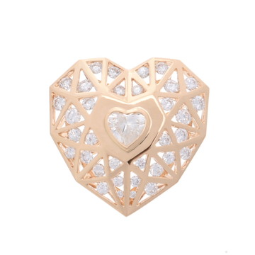タサキ ハートブローチ ゴールド K18イエローゴールド YG レディース ジュエリー 【中古】【jewelry】