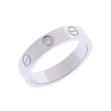 カルティエ ミニラブリング #49 1PD シルバー K18ホワイトゴールド WG レディース ジュエリー 【中古】【jewelry】