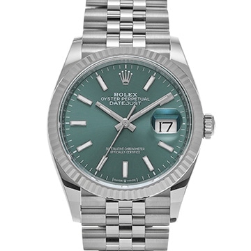 ロレックス デイトジャスト 36 126234 ミントグリーン メンズ 時計 【新品】【wristwatch】