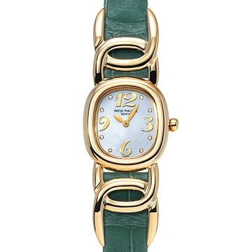 パテック フィリップ ゴールデンエリプス 4830J ホワイトシェル/ダイヤモンド レディース 時計 【中古】【wristwatch】