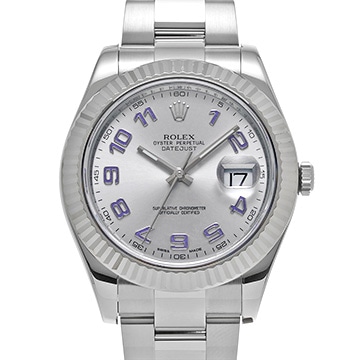 ロレックス デイトジャスト II 116334 シルバー メンズ 時計 【中古】【wristwatch】