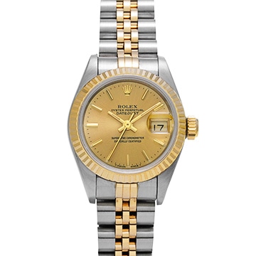 ロレックス デイトジャスト 69173 シャンパン レディース 時計 【中古】【wristwatch】