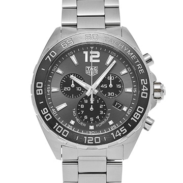 タグ ホイヤー フォーミュラ1 クォーツ クロノグラフ CAZ1011.BA0842 グレー/ブラック メンズ 時計 【中古】【wristwatch】