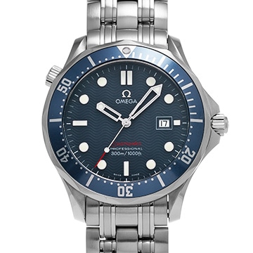 オメガ シーマスター 300 クォーツ 2221.80 ブルー メンズ 時計 【中古】【wristwatch】