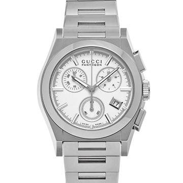 グッチ パンテオン YA115407 ホワイト メンズ 時計 【中古】【wristwatch】