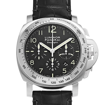 パネライ ルミノール クロノ デイライト PAM00196 ブラック メンズ 時計 【中古】【wristwatch】