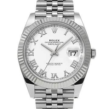 ロレックス デイトジャスト 41 126334 ホワイト メンズ 時計 【中古】【wristwatch】