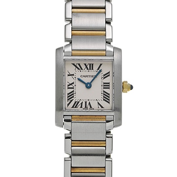 カルティエ タンク フランセーズ SM W51007Q4 シルバー レディース 時計 【中古】【wristwatch】