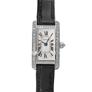 カルティエ タンク アメリカン ミニ WB710015 シルバー レディース 時計 【中古】【wristwatch】