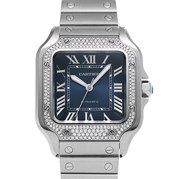 カルティエ サントス ドゥ カルティエ MM W4SA0006 ブルー・グラデーション ユニセックス 時計 【中古】【wristwatch】