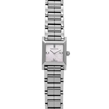 ティファニー メイカーズ 69345581 ホワイトシェル/ダイヤモンド レディース 時計 【中古】【wristwatch】