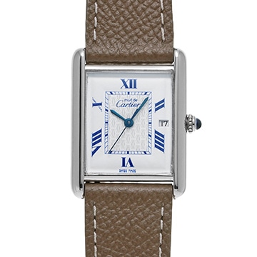 カルティエ マストタンク LM W1014154 ホワイト ユニセックス 時計 【中古】【wristwatch】