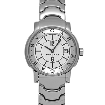 ブルガリ ソロテンポ ST29WSSD ホワイト レディース 時計 【中古】【wristwatch】