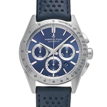ハミルトン ジャズマスター パフォーマー オートクロノ H36616640 ブルー メンズ 時計 【中古】【wristwatch】