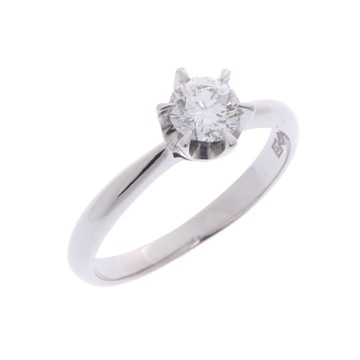 ノーブランド ダイヤリング シルバー Pt900プラチナ レディース ジュエリー 【中古】【jewelry】