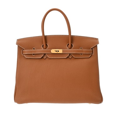 エルメス バーキン 35 ゴールド トゴ ユニセックス バッグ 【中古】【bag】