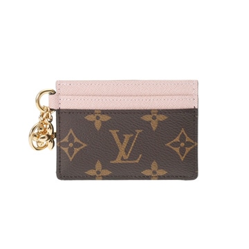 ルイ ヴィトン モノグラム ポルトカルト LV チャーム  ローズバレリーヌ M82739 モノグラムキャンバス レディース 【中古】【other】